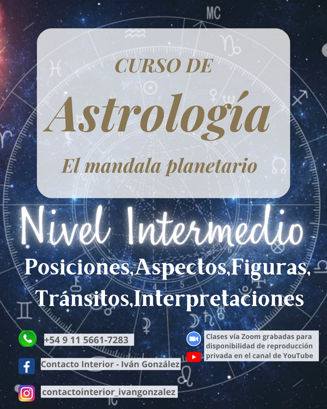 Curso de Astrología "El mandala planetario" - Nivel Intermedio