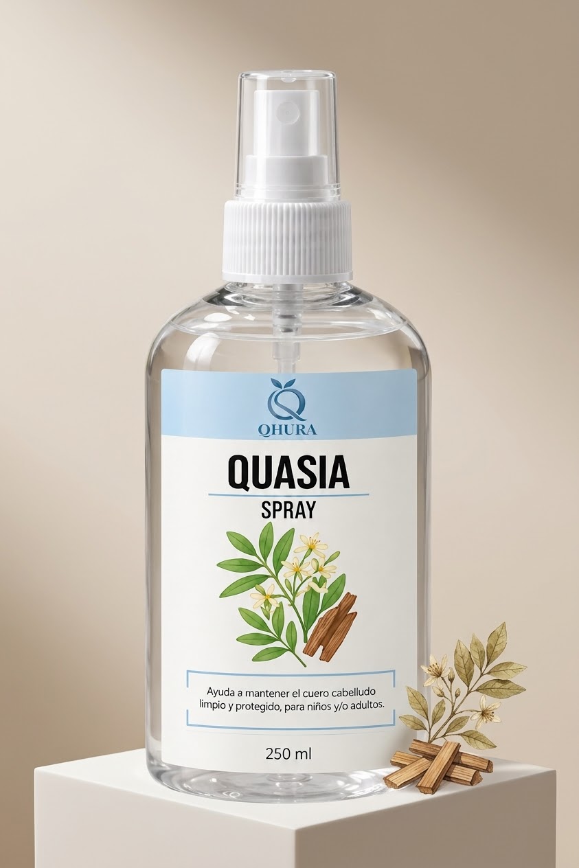 Bruma de quasia para cuidado y prevencion de piojos